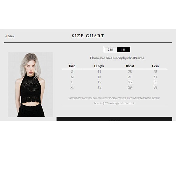 DISTURBIA Hooked pointelle knit black cropped halter top size S - Picture 5 of 9